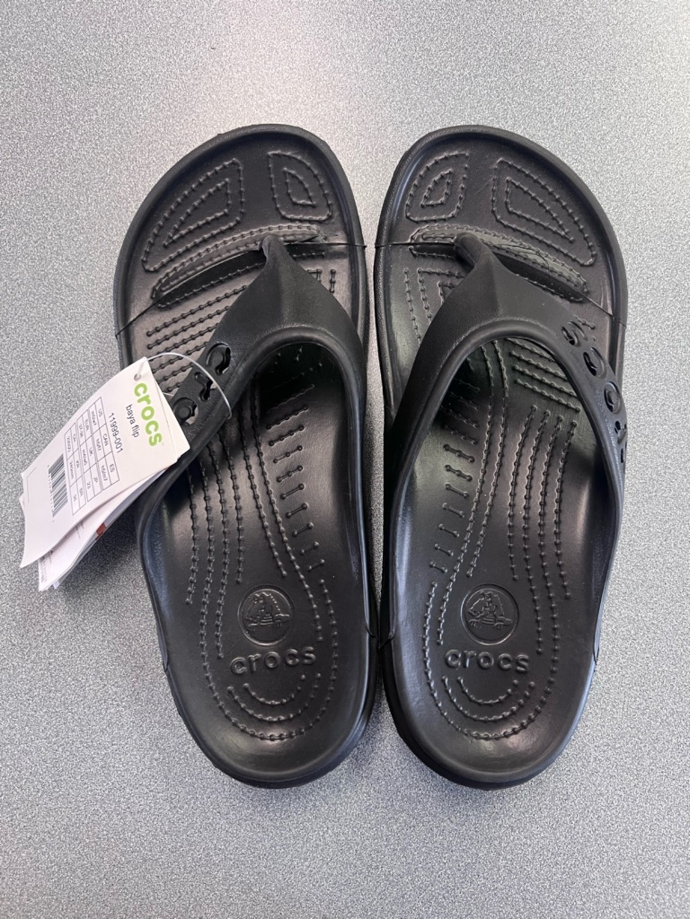 CROCS Baya Flip flop Sandals in Black